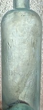 ANTIQUE MOXIE BOTTLE 1800s COLORADO RARE VARIANT BLOB TOP NERVE FOOD DENVER COLO