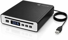 USB Car CD Player, Portable External CD Player Plug Play Compatible with Cars,