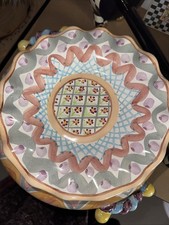 Mackenzie Childs Ceramic Taylor Heather  Chec...