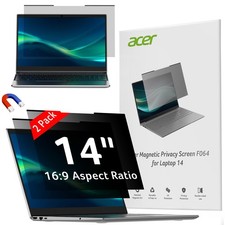 2-Pack Laptop Privacy Screen - for Laptop 14 Inch 16:9, Magnetic Removable ...