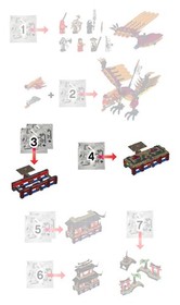 LEGO 2507 Fire Temple: NEW SEALED BAGS #3, #3, #4 ONLY - Ninjago Golden Weapons