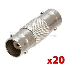 BNC Cable Coupler BNC Jack to Jack Adapter Connector for CCTV RG59 RG6 20 PCS