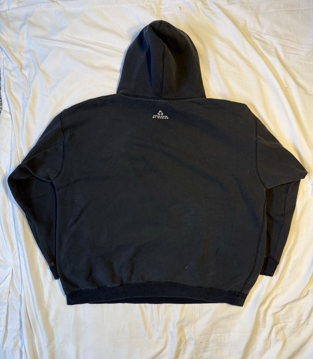Vintage 90s Y2K Hurley Freedom of Choice Black Distressed Surf