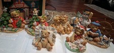 7pcs-Cherished Teddies Figurine Lot- Enesco Bears-Retired, Special Edition, etc