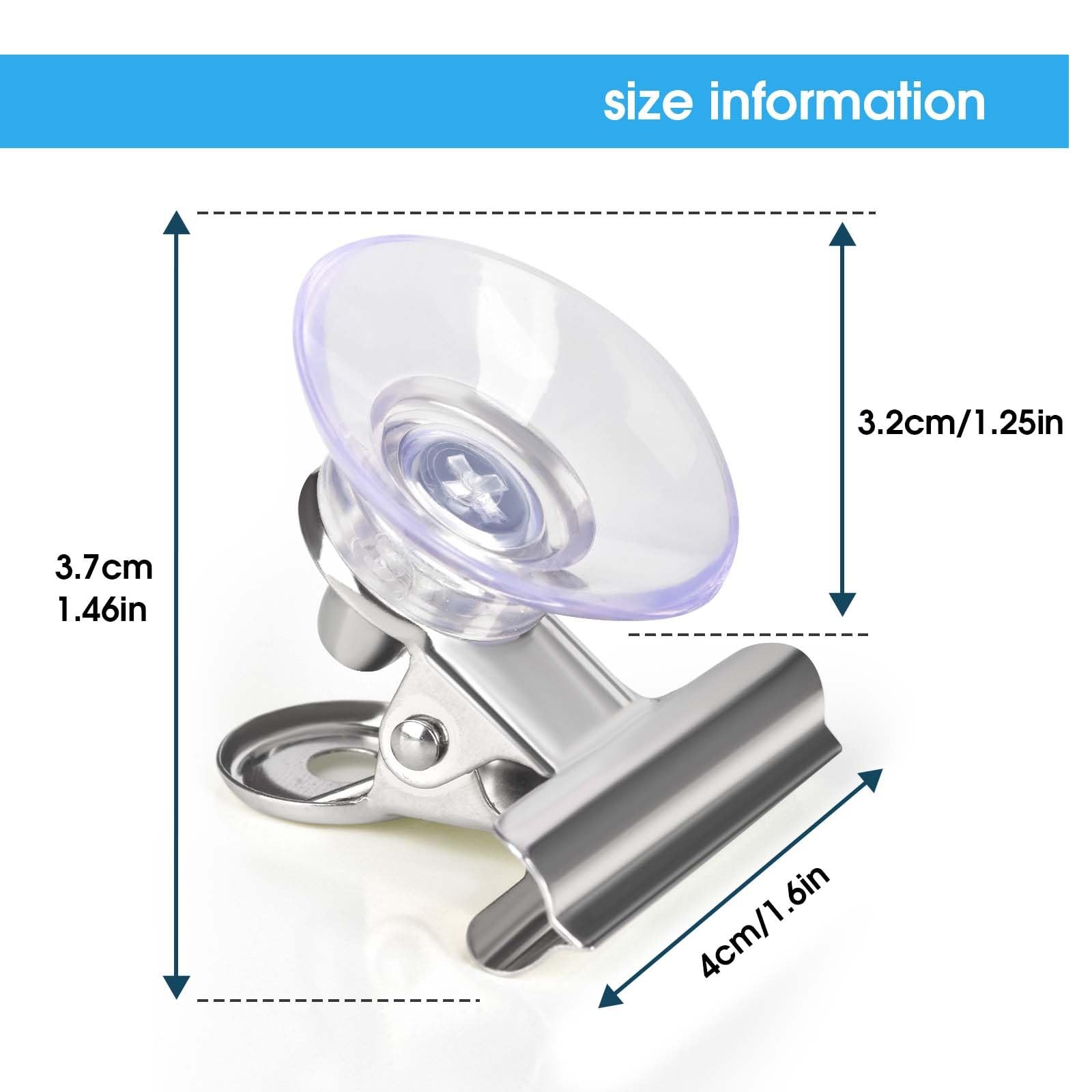 Suction Cup Clips for Windows 24Pcs Suction Clips Clear Suction Cup Clamp Hol...