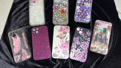iPhone 13 -Set Of 8 Hard Decorative Cases, Luxury And Embellished