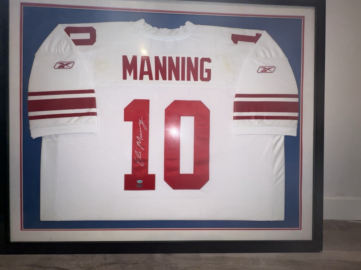 Eli Manning Giants Jersey – Authentic Autograph, Framed, Steiner  Fameabilia