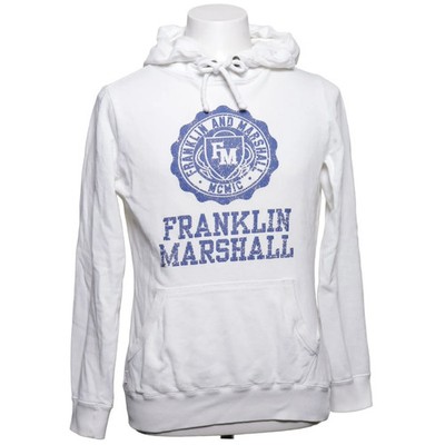 Franklin Marshall, Kapuzenpullover, Größe: M, Classic, Weiß, Baumwolle #tRt