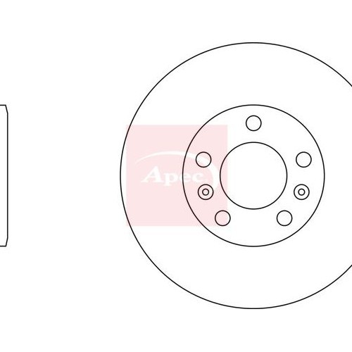 For RENAULT MEGANE IV 2015 on BRAKE DISC (FRONT) (SINGLE) DSK3045