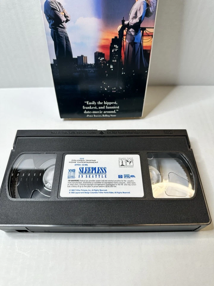 Sleepless In Seattle VHS Tape 1993 Original 1st Run - Image 3 of 4