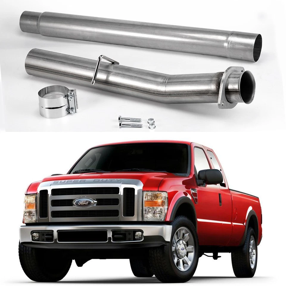 for 08-10 F250 F350 Super Duty Powerstroke 6.4 V8 Turbo Diesel Exhaust 4" Pipe Foto 3 de 4