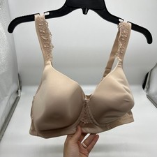 Breezies Luxe Lace Wirefree T-Shirt Bra Sunbeige, 44 B