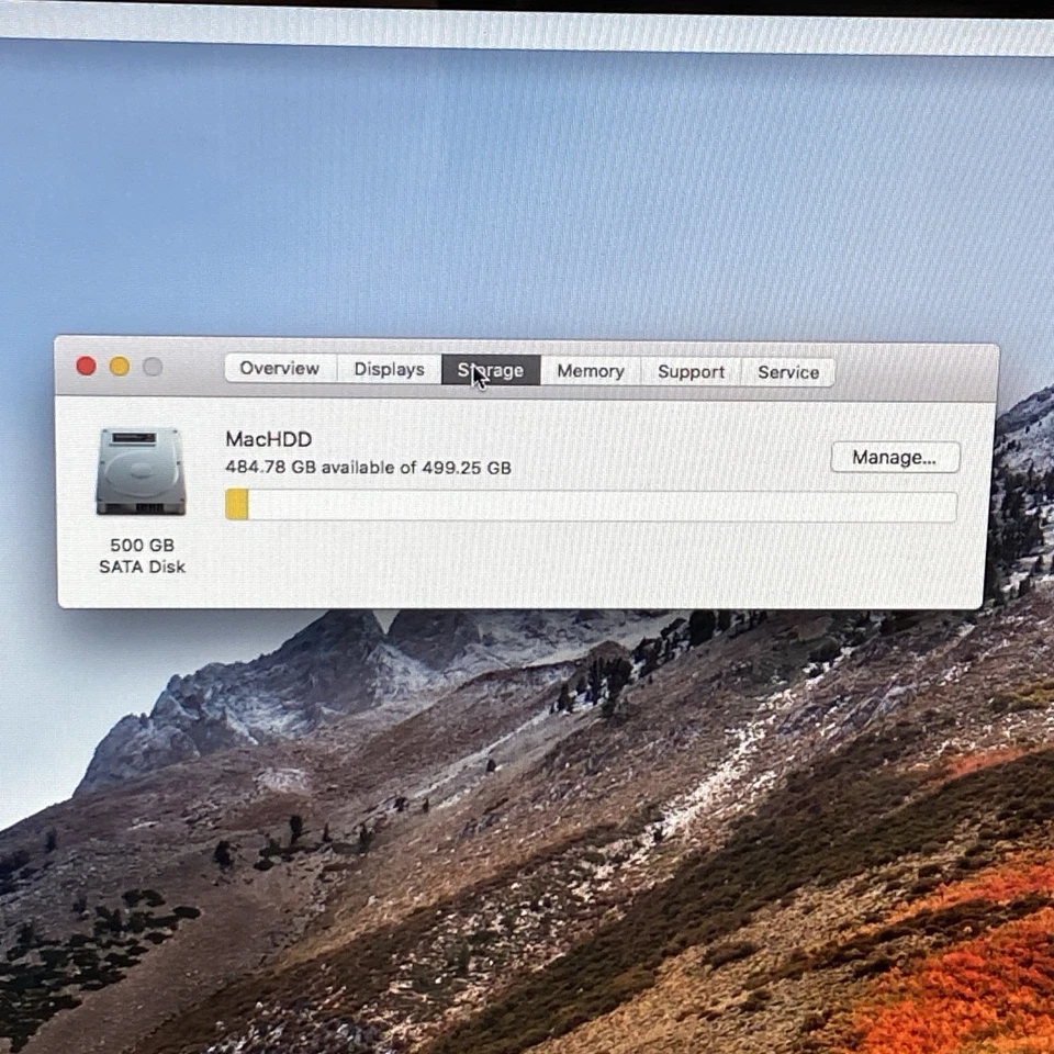 Apple A1311 iMac 2009 21.5" 2.5GHz Intel Core 2 Duo 4GB RAM 500GB HDD os10.13.6 - Image 4 of 4