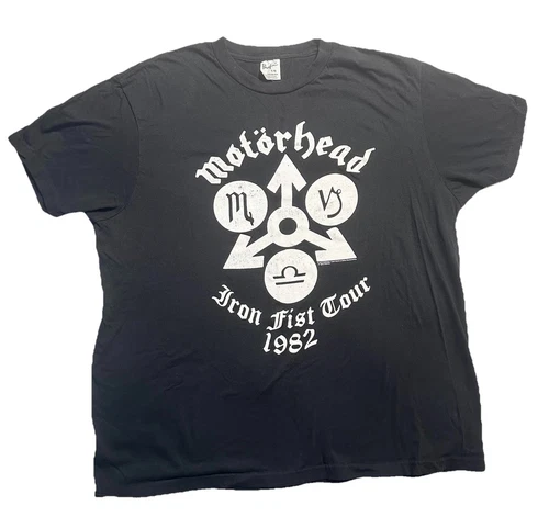 Vintage Motorhead Iron Fist Concert Tour Tshirt Metal S 1980s vintage concert t-shirt, vintage, size L, single stitch, B+ condition