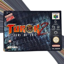 ebay® Auktion 298582339746 | N64 Turok 2 Seeds of Evil Boxed Manual komplett CIB Thumbnail of ebay® auction 298582339746 | N64 Turok 2 Seeds of Evil Boxed Manual komplett CIB