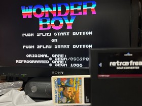 Wonder Boy Sega My Card Mark III Mark 3 Tested Retro Freak Cyber Gadget Japan