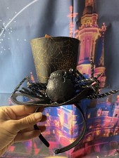 Halloween Black  orange Spider Hat headband brand new