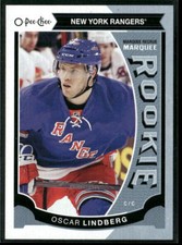 2015-16 O-Pee-Chee #528 Oscar Lindberg New York Rangers Rookie Hockey Card