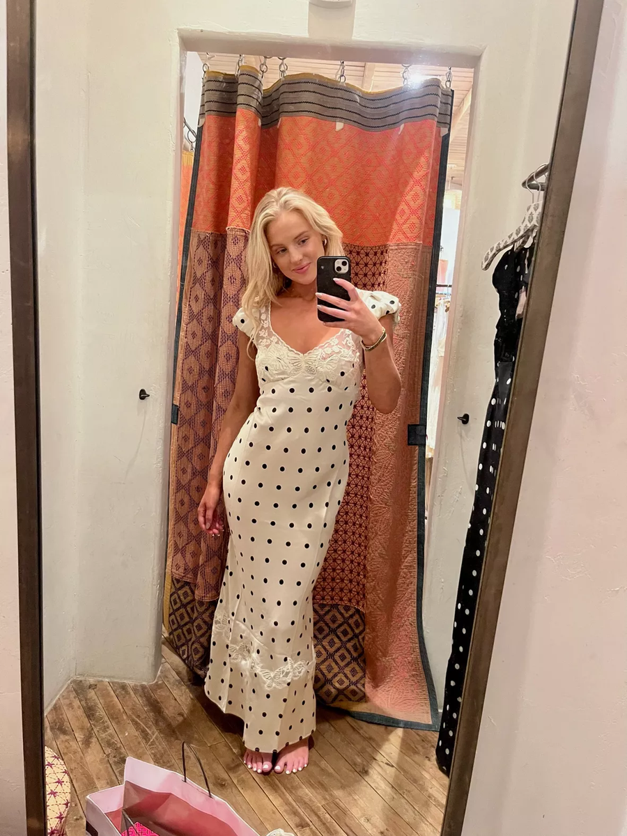 Free People Butterfly Babe Maxi Dress XS New White Silky Polka Dot Lace Gown | eBay Free People Butterfly Babe Maxi Dress XS New White Silky Polka Dot Lace Gown | eBay