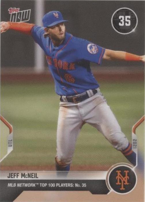 2021 Topps Now MLB Network Top 100 Players - Jeff McNeil #T-35 - 1 of 1
