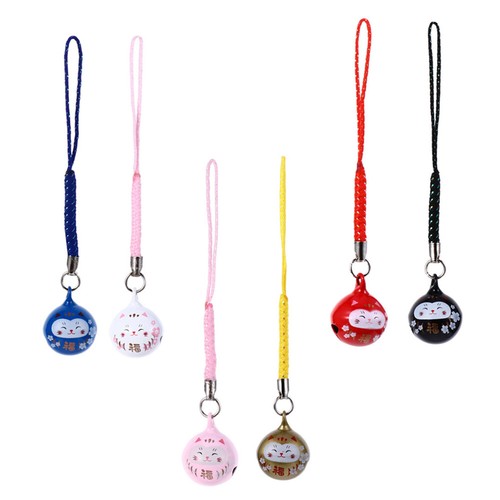 6Pcs Cat Phone Pendant Bag Hanging Decor Gift - Photo 9/12