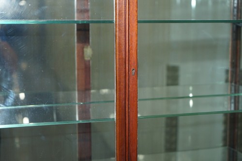 RARE VICTORIAN HABERDASHERY APOTHECARY SHOPS CABINET FULLY GLAZED DOOR BOOKCASE - Picture 6 of 12