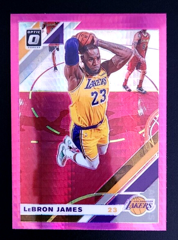 2019-2020 Panini Donruss Optic Basketball Hyper Pink Lebron James #60