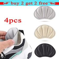 4pcs Back of Heel Cushion Inserts Mesh Heel Grips Pads for Boots Loose Shoes