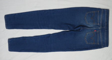 LEVIS BLUE JEANS GIRLS 12 REG LEGGING STRETCH DENIM 25X25 RED TAB