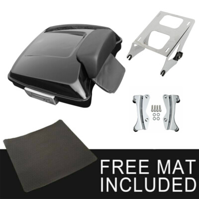 5.5'' Razor Trunk Pad Mount Rack Docking Fit For Harley Touring Glide 2014-2026