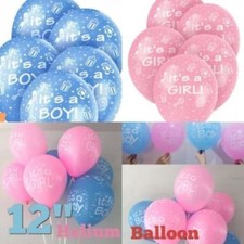It's A Boy / Girl 12"Latex Printed Balloons Celebrations,Christening new arrival