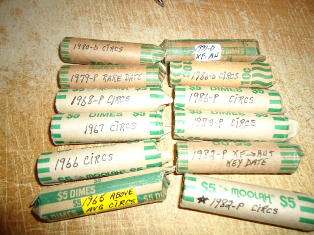 1980-D ROOSEVELT DIME ROLL - YOU ARE BIDDING THIS LISTED ROLL ONLY