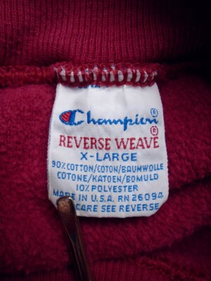 Vintage 90s Champion Reverse Weave XL Mock Neck Sweatshirt Made In