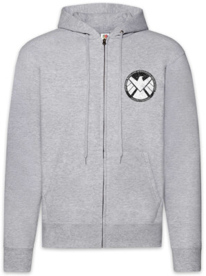 S.H.I.E.L.D. Vintage Logo I Zipper Hoodie Nick Shield Fury Hydra Comic