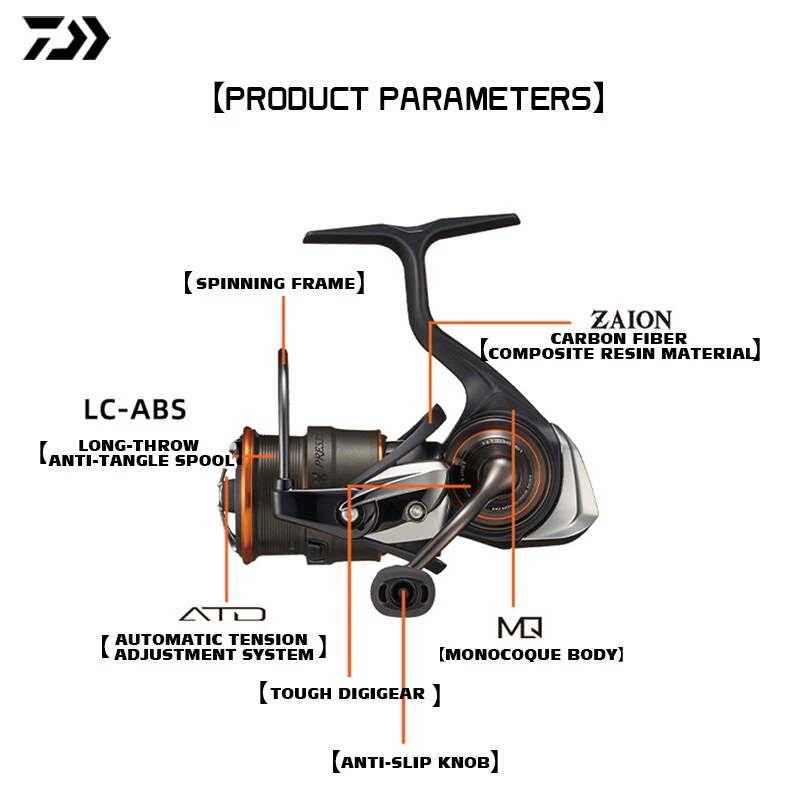 Daiwa PRESSO LT Fishing Spinning Reel 12/1BB Saltwater Freshwater Fishing Reel - Изображение 4 из 4