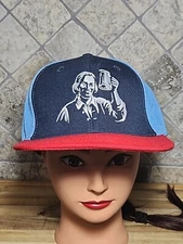Samual Adams Sam Hat Red & Blue Fitted Cap Size Medium Large M/L Brewery 