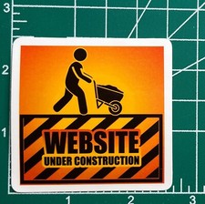 Website Under Construction -Vinyl Decal Sticker Bomb Laptop Skateboard JDM work