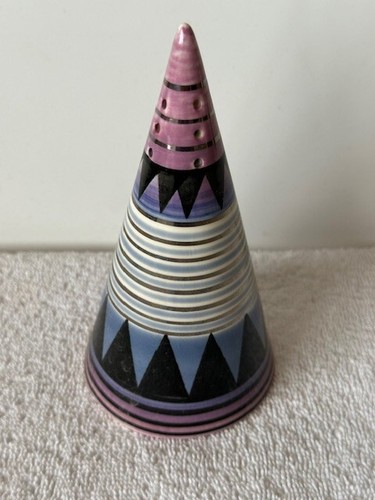 Moorkeramik bunt Art Deco Zuckersieb Streuer 1999
