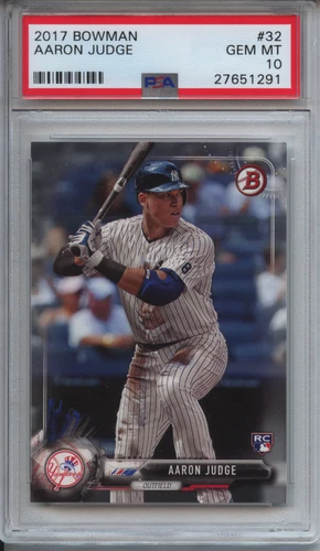 2017 Bowman 32 Aaron Judge PSA 10 Gem Mint RC Rookie Card