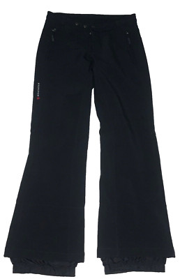 KEMPER Snowboard Ski Pants Women s XS -S Flat Front Black Regular Fit
