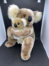 Vintage Fun Farm Dakin 1981 Korea Sitting Koala Plush 10" WITH Applause Baby