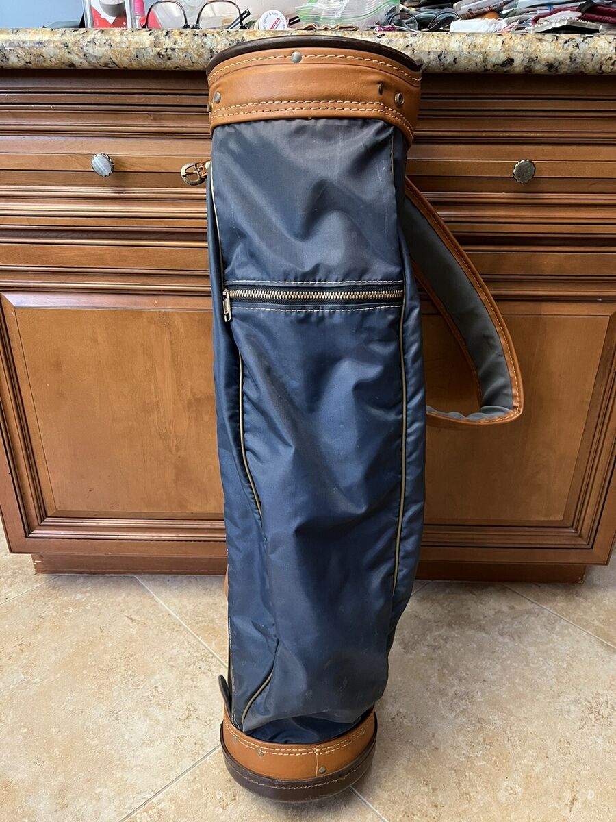 Arnold Palmer Pro Group Blue and Tan Vintage 6 Way Cart Arnold Palmer Pro Group Blue and Tan Vintage 6 Way Cart