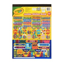 Crayola Brand Jumbo Sticker Book, 1200 Stickers, Multi-Colored, Inspire, Reward