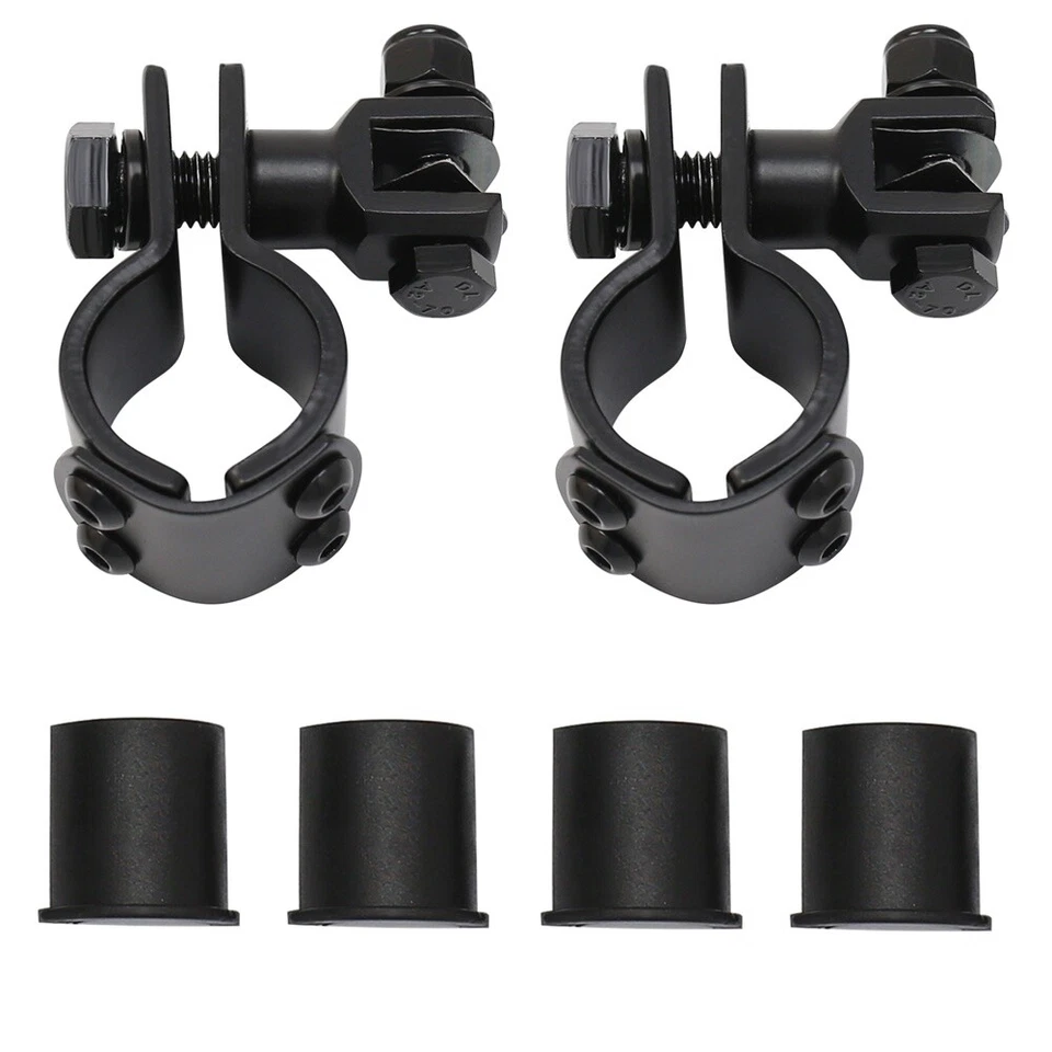 Универсальный короткий угловой зажим кронштейн для ножных колышков 1 дюйм и 1-1/4 дюйма для мотоциклов Harley - Изображение 3 из 4