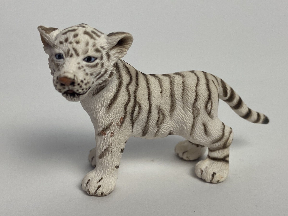 Schleich WHITE SIBERIAN TIGER CUB Wildlife Figure 2007 Retired