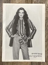 1981 Vogue Andre Lang Holt Renfrew Page Ad Advertisement