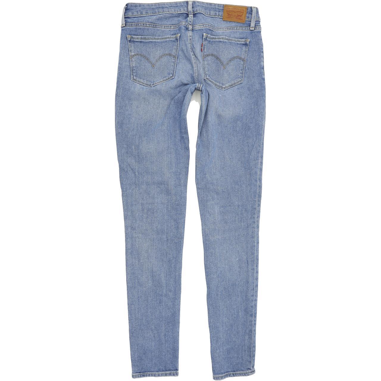 Levi's 710 Super Femme Bleu Skinny Slim Stretch Jeans W29 L30 (95620