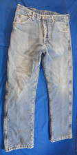 WRANGLER RUGGED WEAR LIGHT BLUE WASH COLD WEATHER LINED MENS DENIM PANTS 36X29