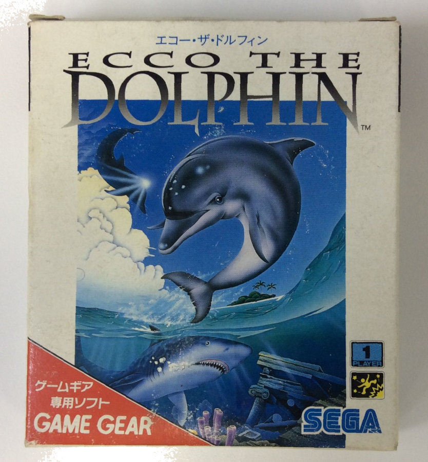 Sega Game Gear Ecco the Dolphin Japan Version w/ Box and Manual