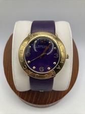 Marc by Marc Jacobs Ladies 36mm Watch Gold Tone Purple Dial mbm1151 - Runs